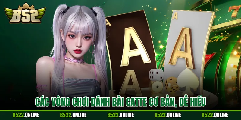 Các vòng chơi đánh bài catte cơ bản, dễ hiểu